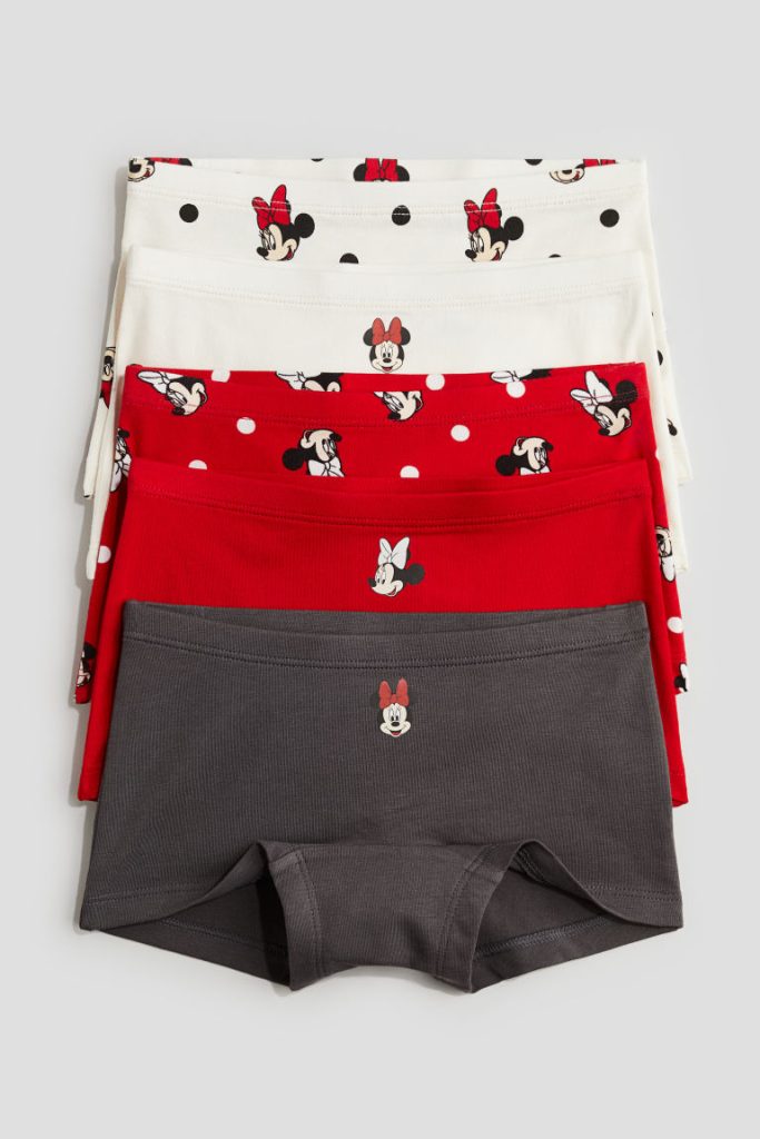 H & M - Set van 5 katoenen boxerslips - Rood