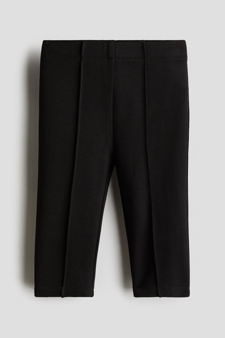 H & M - Legging met ingestikte plooien - Zwart