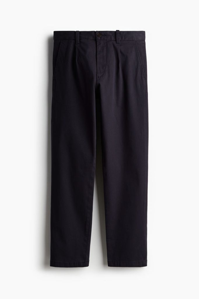 H & M - Katoenen chino - Regular Fit - Blauw