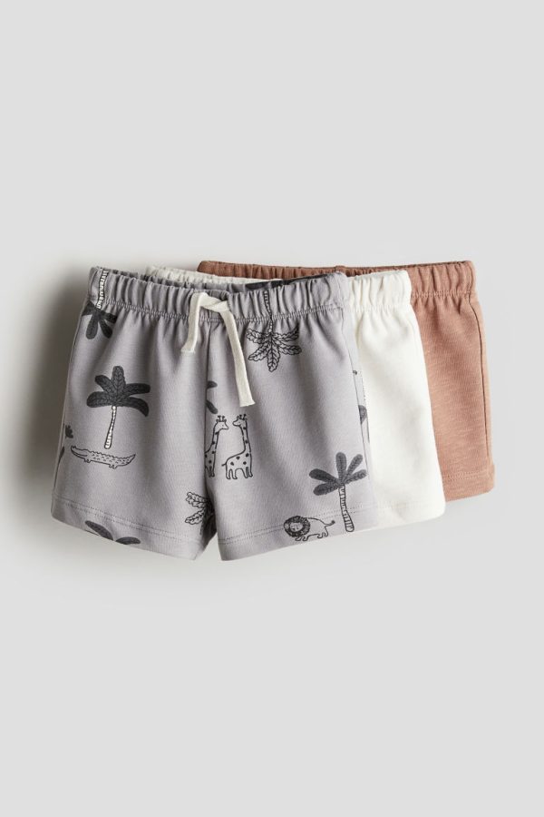 H & M - Set van 3 sweatshorts - Grijs