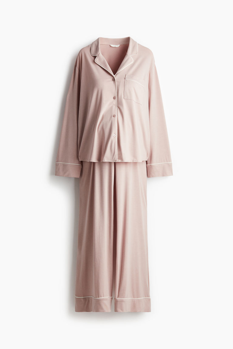 H & M - MAMA Pyjama met biesjes - Roze