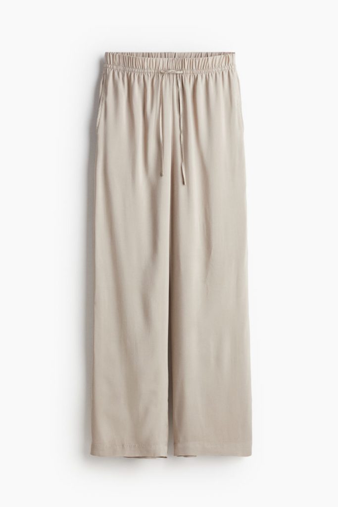 H & M - Wijde pull-on broek - Bruin