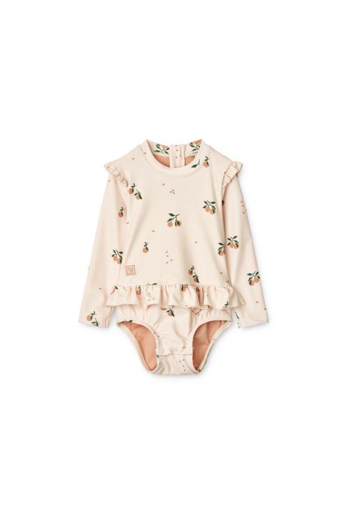 H & M - Babybadpak Sille Met Print - Roze