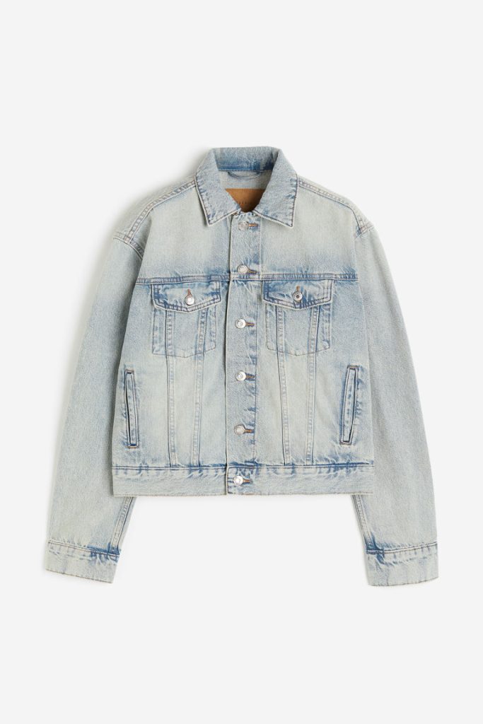 H & M - Kort denim jack - Blauw