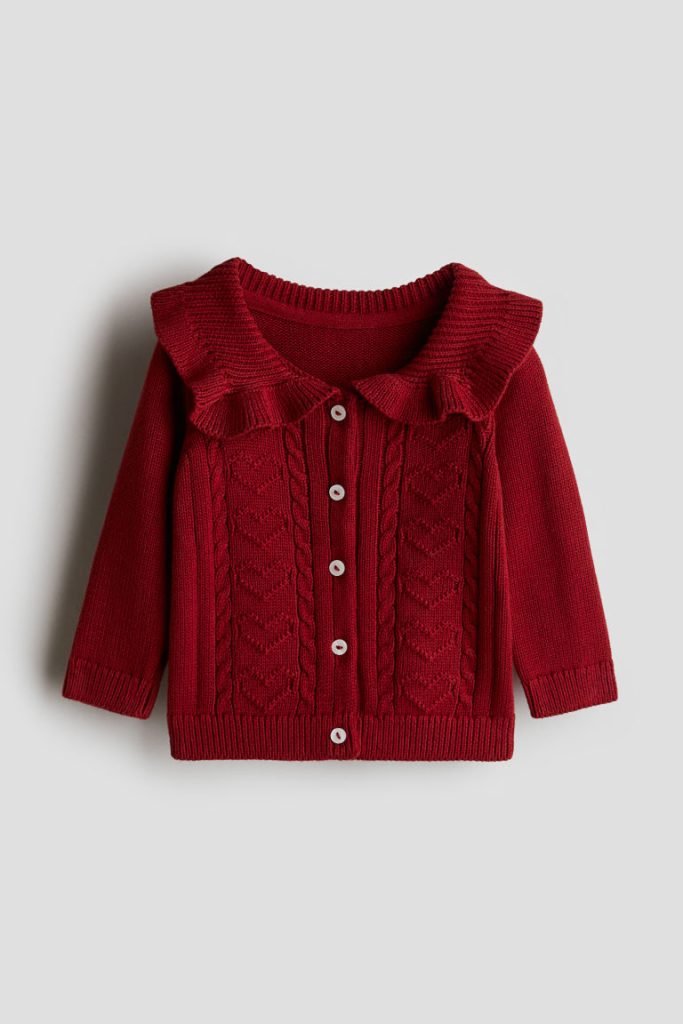 H & M - Vest met kraag - Rood