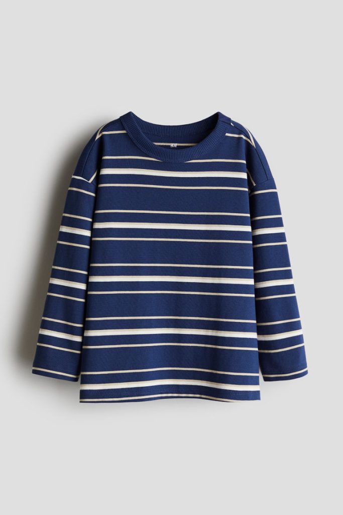 H & M - Shirt met lange mouwen - Blauw