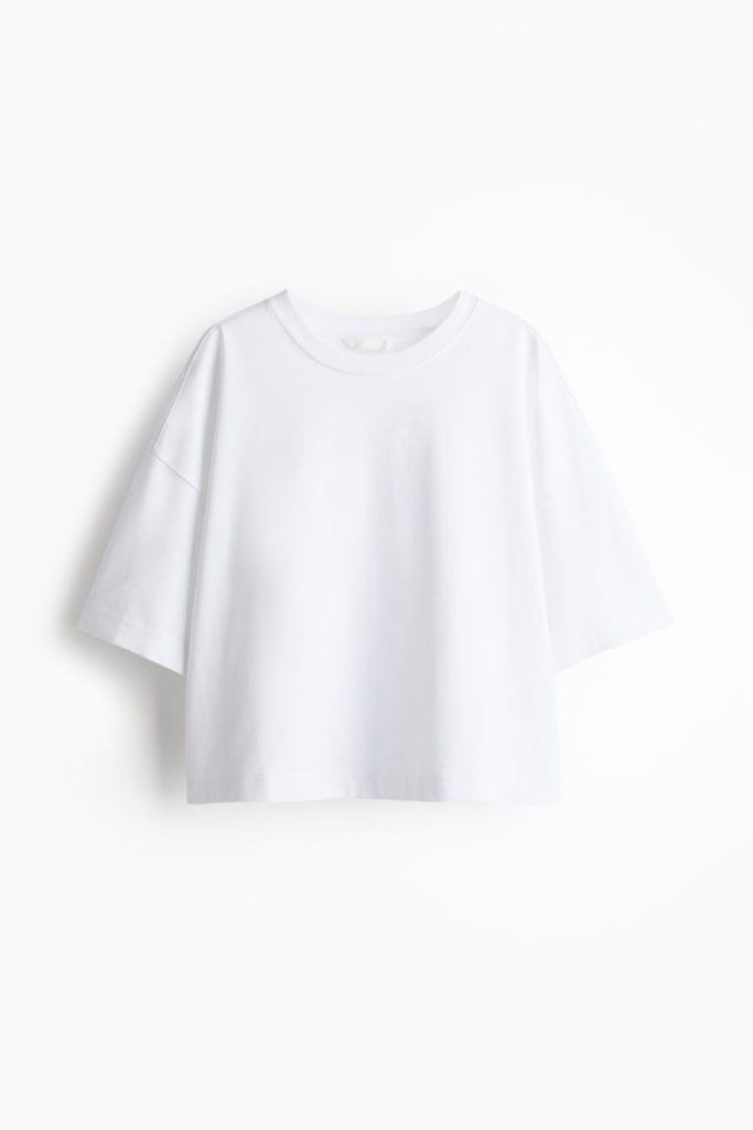 H & M - Boxy T-shirt - Wit