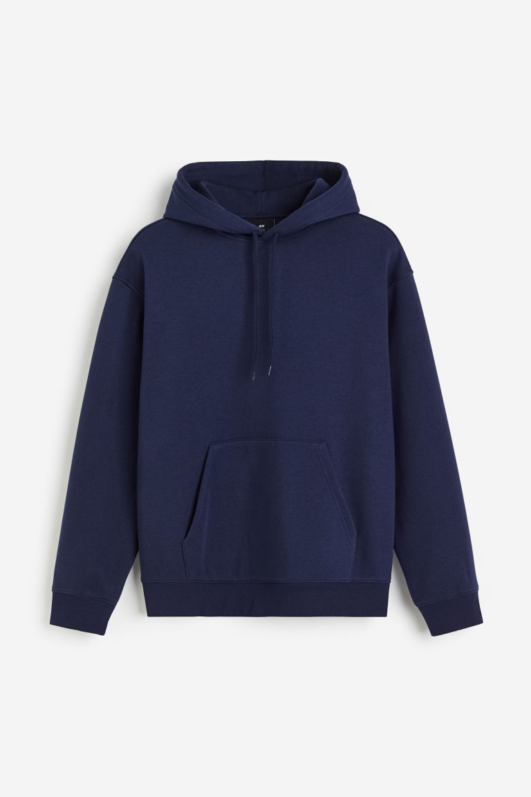 H & M - Capuchonsweater - Loose Fit - Blauw