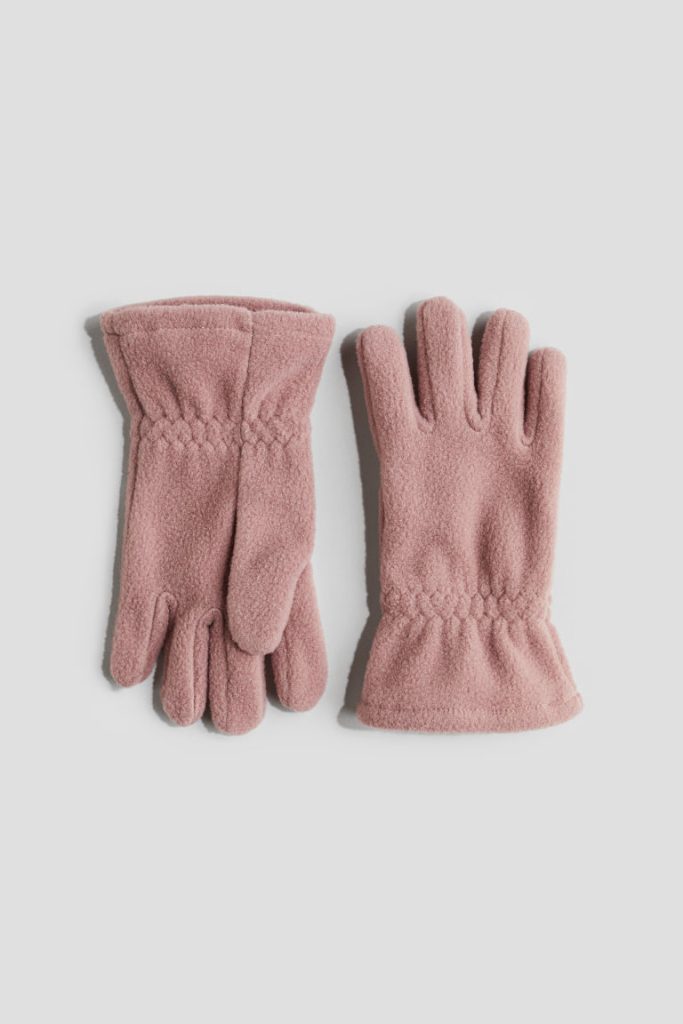 H & M - Fleece handschoenen - Roze