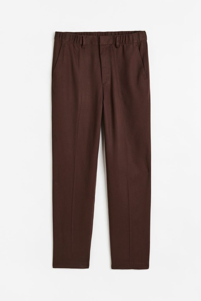 H & M - Pantalon van lyocell - Regular Fit - Bruin