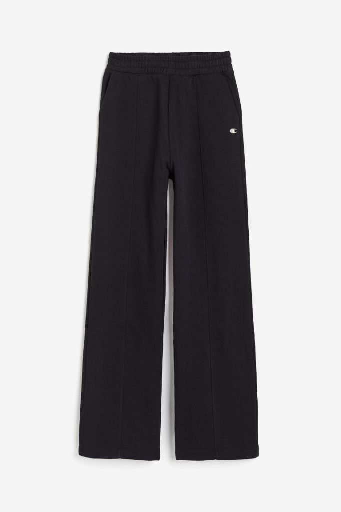 H & M - Wide Leg Pants - Zwart