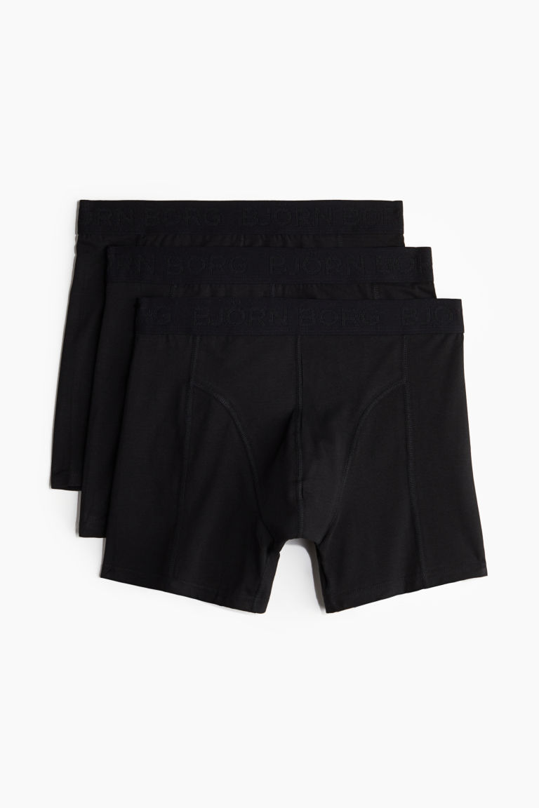 H & M - Cotton Stretch Boxer 3p - Wit