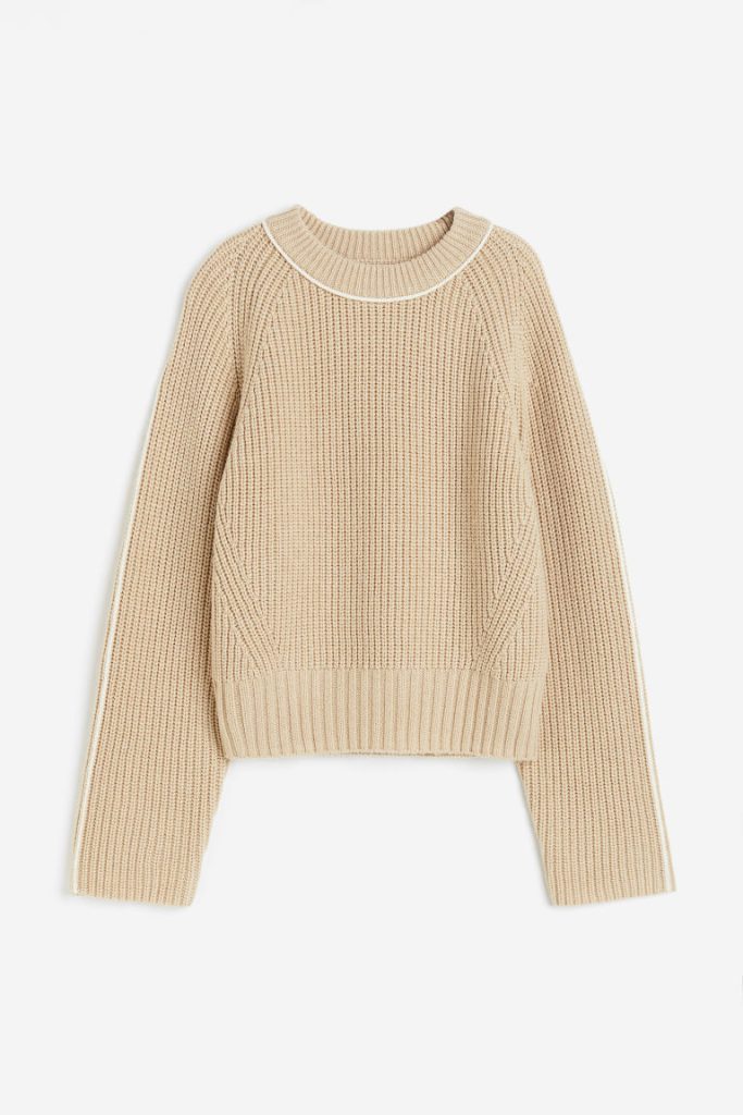 H & M - Trui van wolmix - Beige