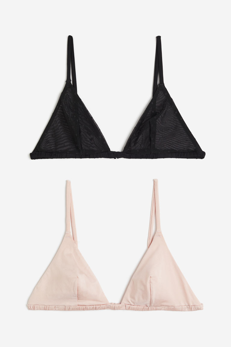 H & M - Set van 2 soft-bh‘s - Roze