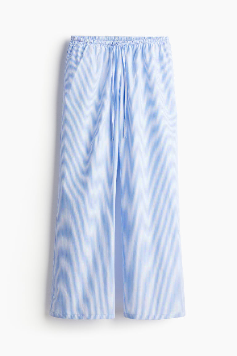 H & M - Katoenen pyjamabroek - Blauw