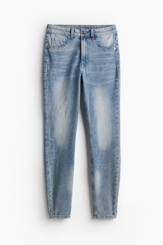 H & M - Skinny High Jeans - Blauw