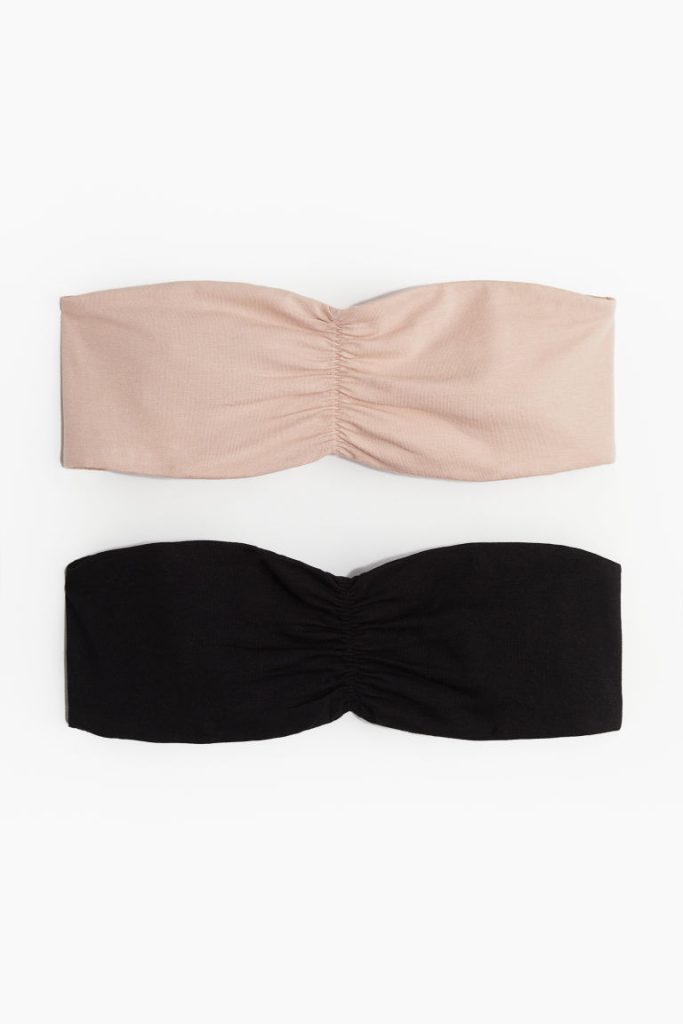 H & M - Set van 2 non-padded bandeau-bh‘s - Oranje