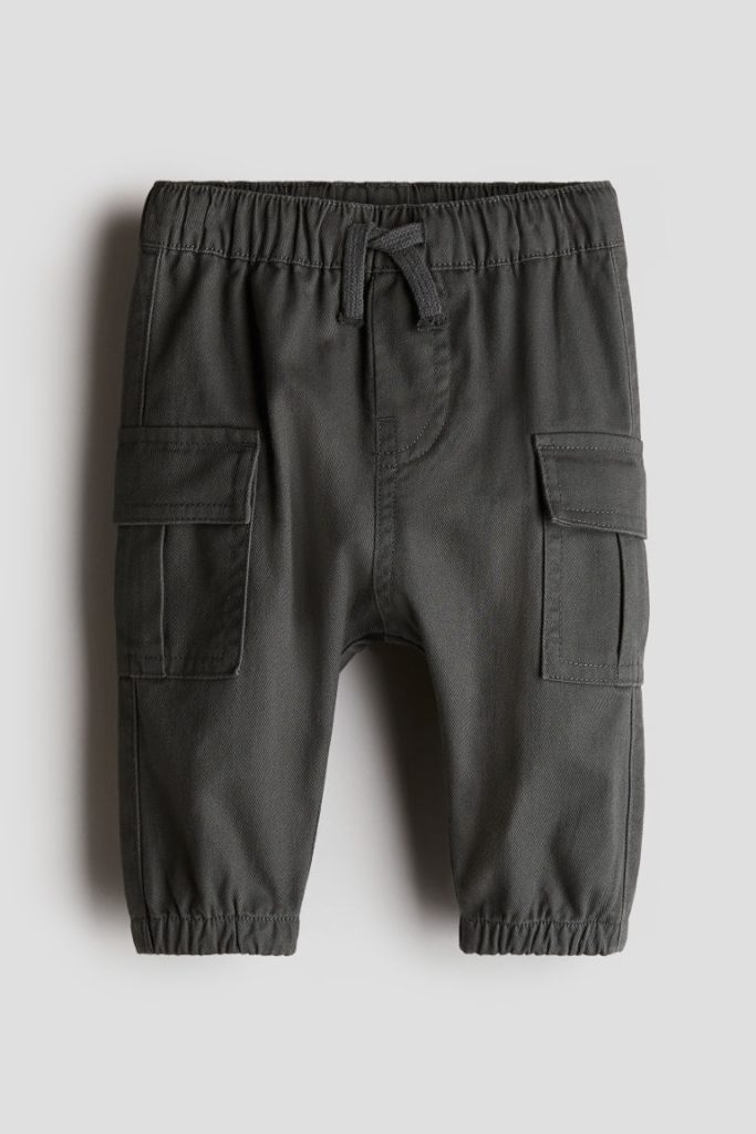 H & M - Joggers van katoenen twill - Grijs