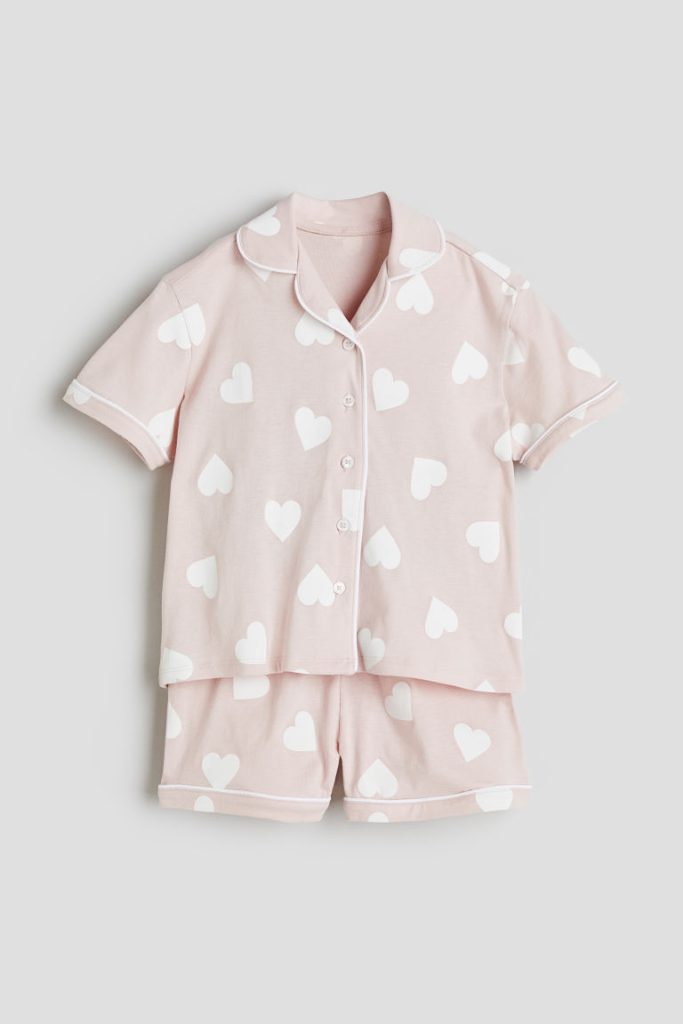 H & M - Tricot pyjama met dessin - Roze