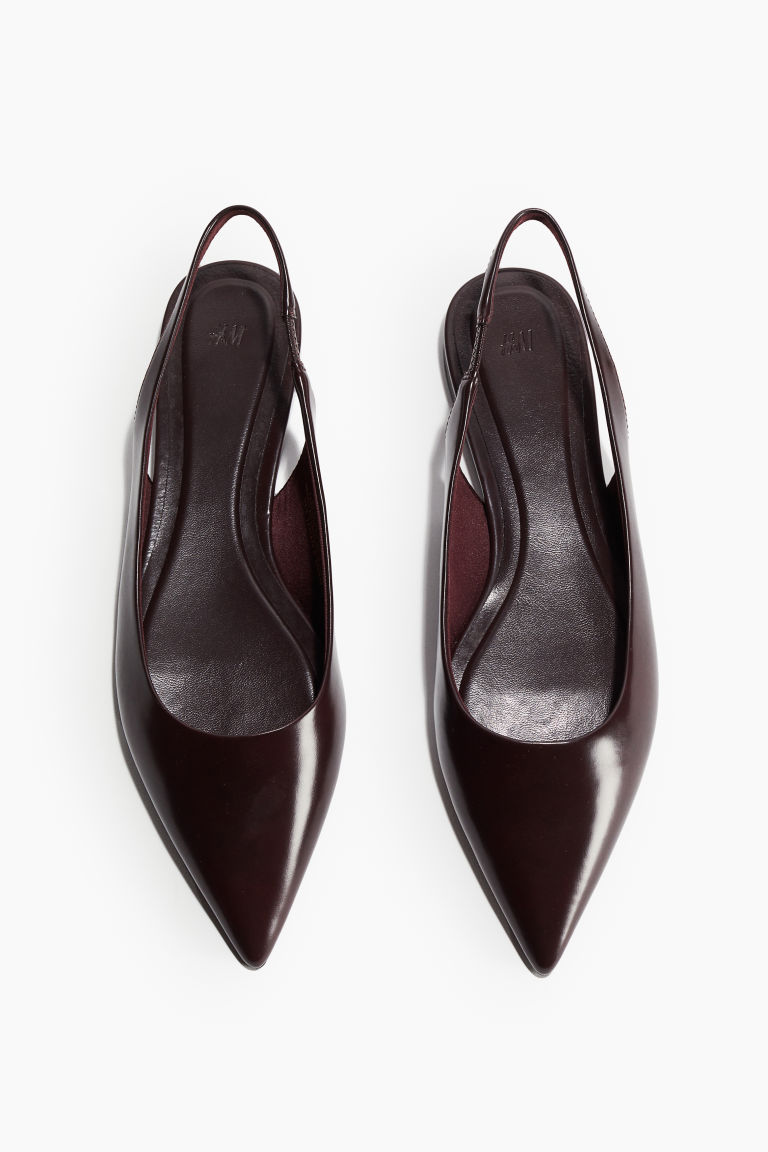 H & M - Spitse slingbacks - Rood