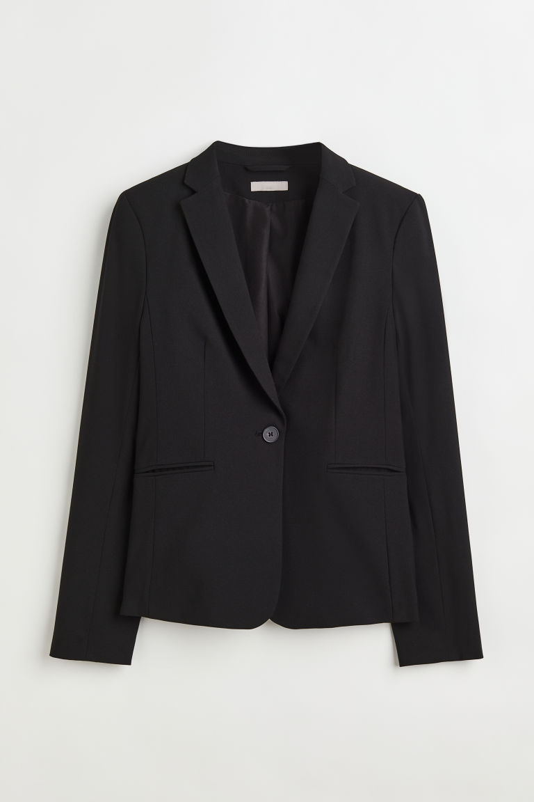 H & M - Getailleerde blazer - Zwart