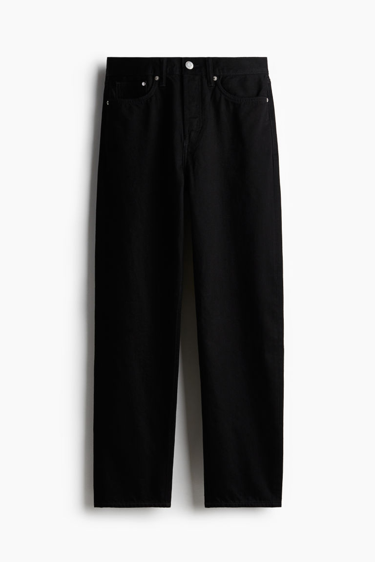 H & M - Relaxed Jeans - Zwart