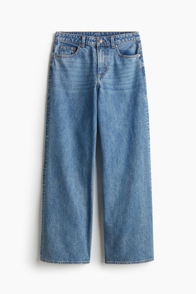 H & M - Baggy Regular Jeans - Blauw