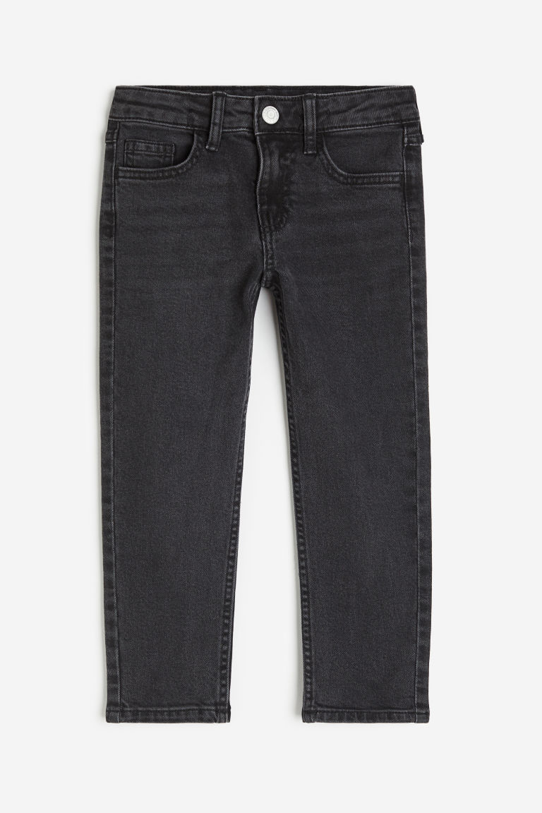 H & M - Relaxed Tapered Fit Jeans - Zwart