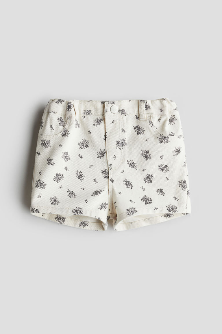 H & M - Denim short - Wit