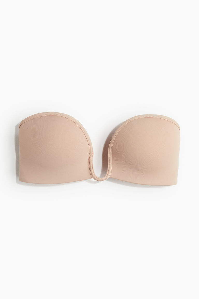 H & M - Beugelloze push-up balconnette-bh - Beige