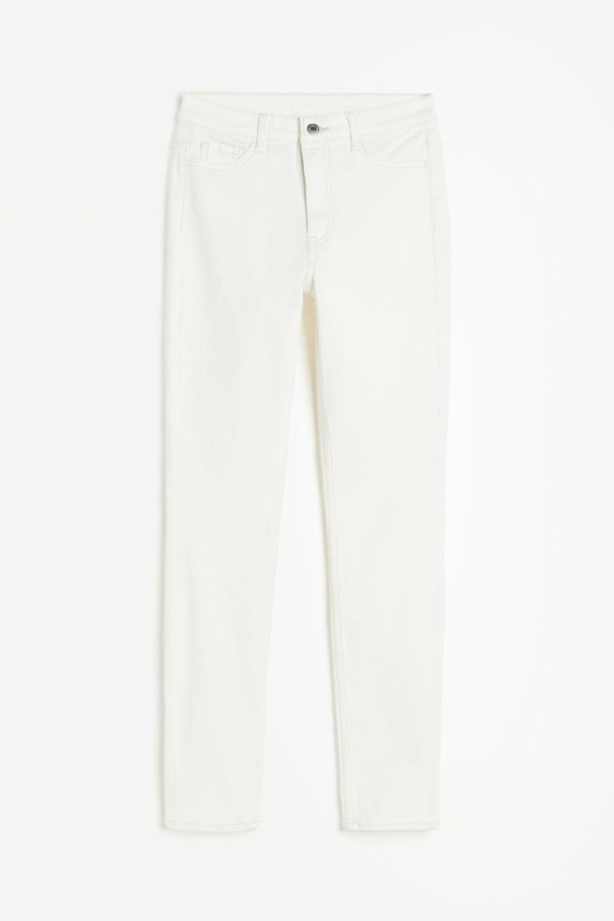 H & M - Ultra High Ankle Jegging - Wit