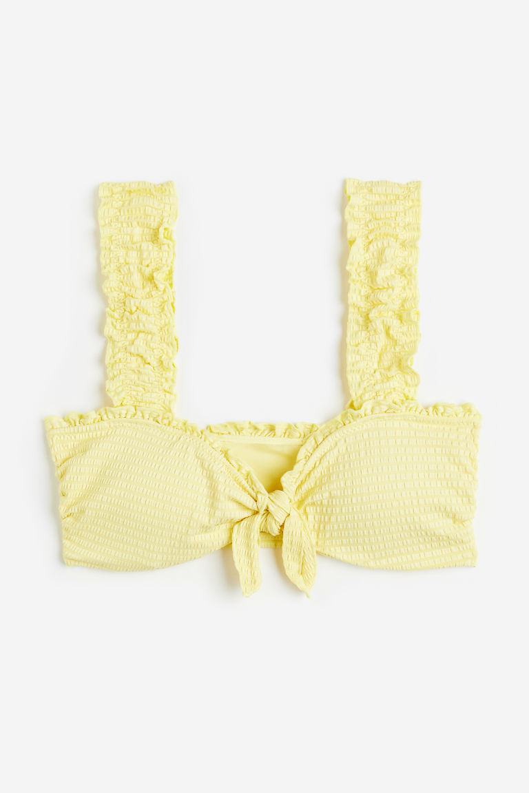 H & M - Padded bikinitop - Geel