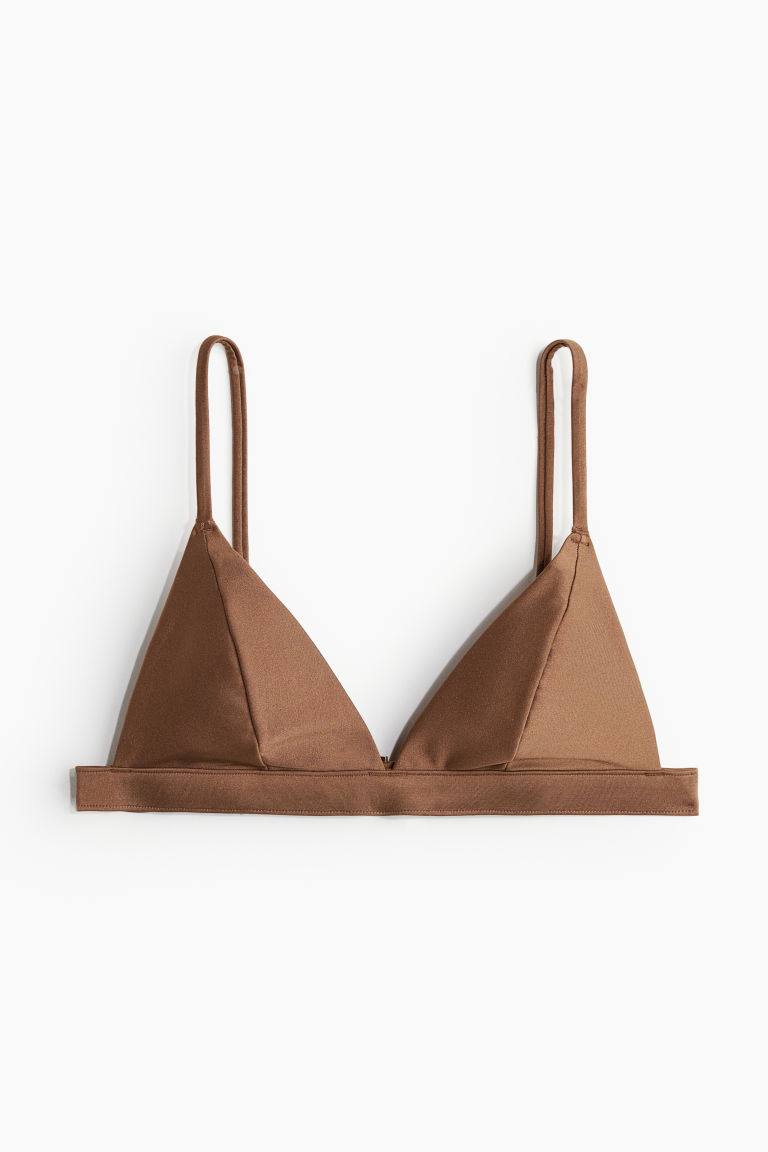 H & M - Padded triangelbikinitop - Beige