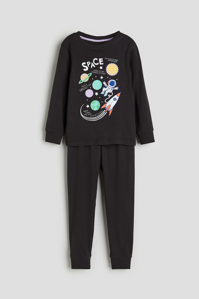 H & M - Tricot pyjama - Zwart