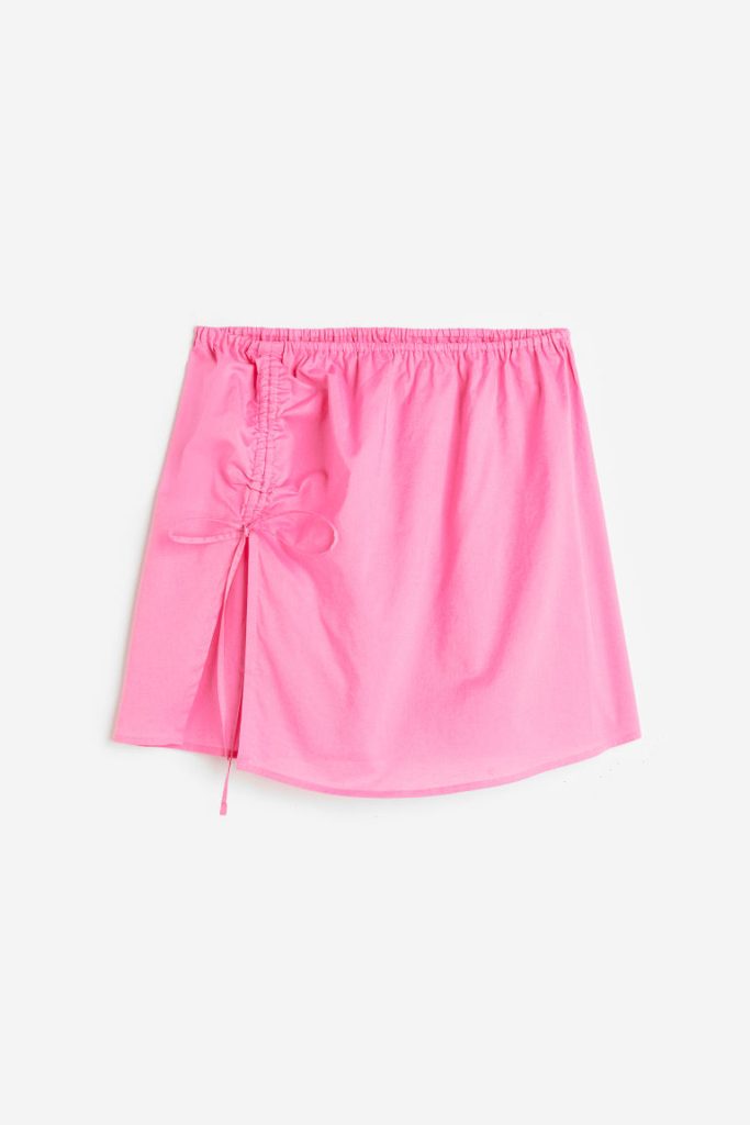 H & M - Strandrok met drawstring - Roze