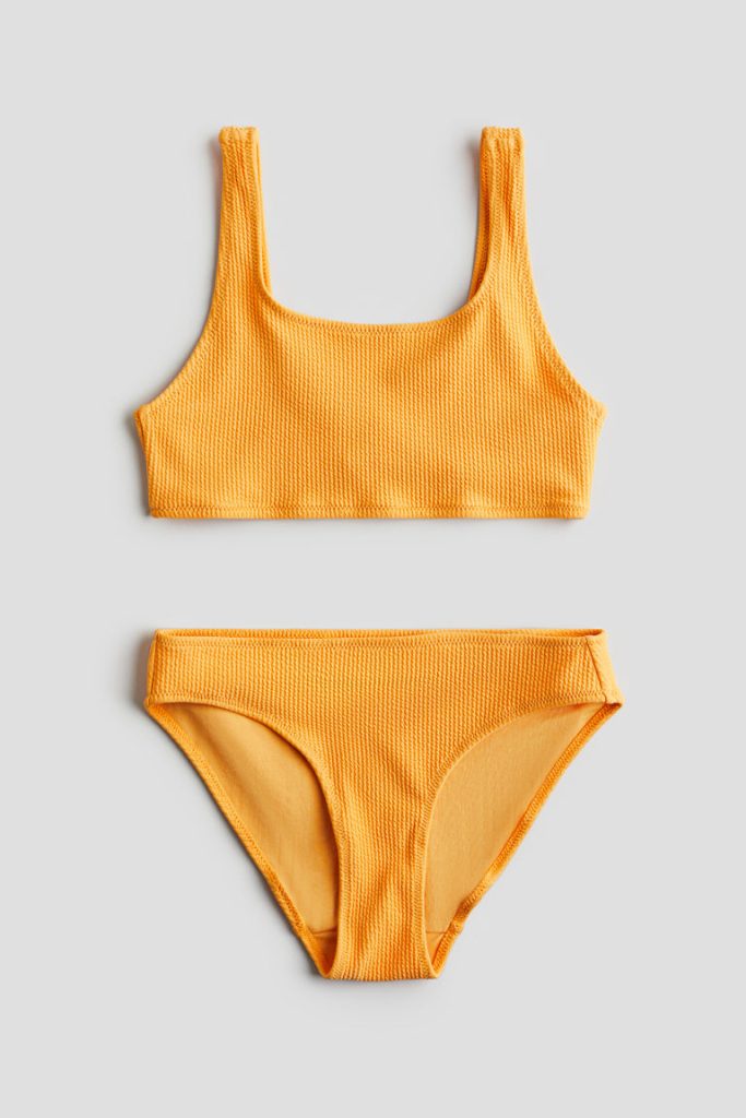 H & M - Geribbelde bikini - Oranje