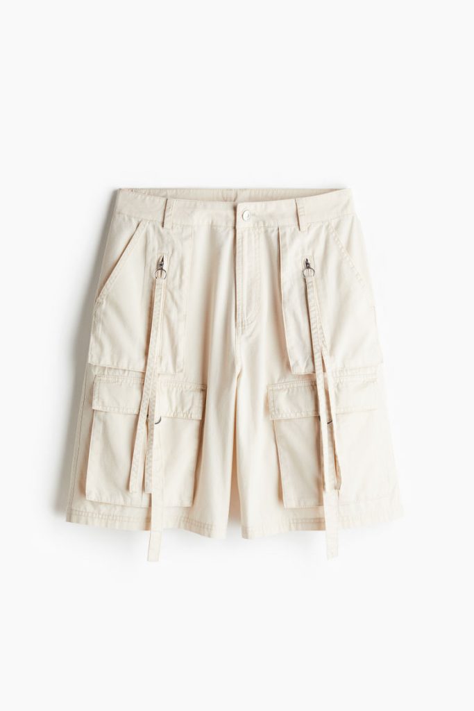 H & M - Katoenen utilityshort - Beige