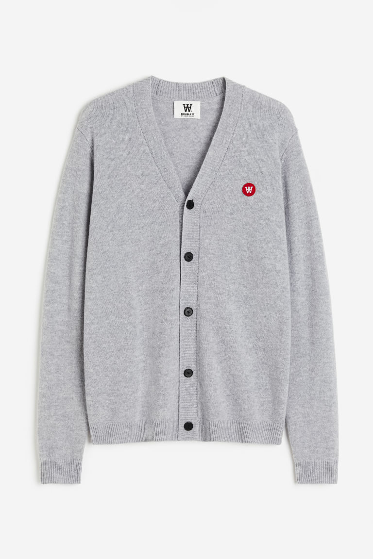 H & M - Leo Lambswool Cardigan - Grijs