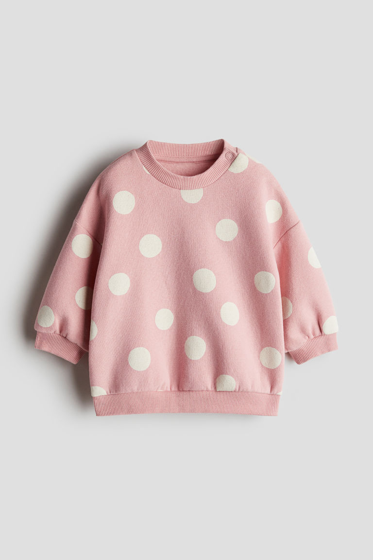 H & M - Sweater met print - Roze