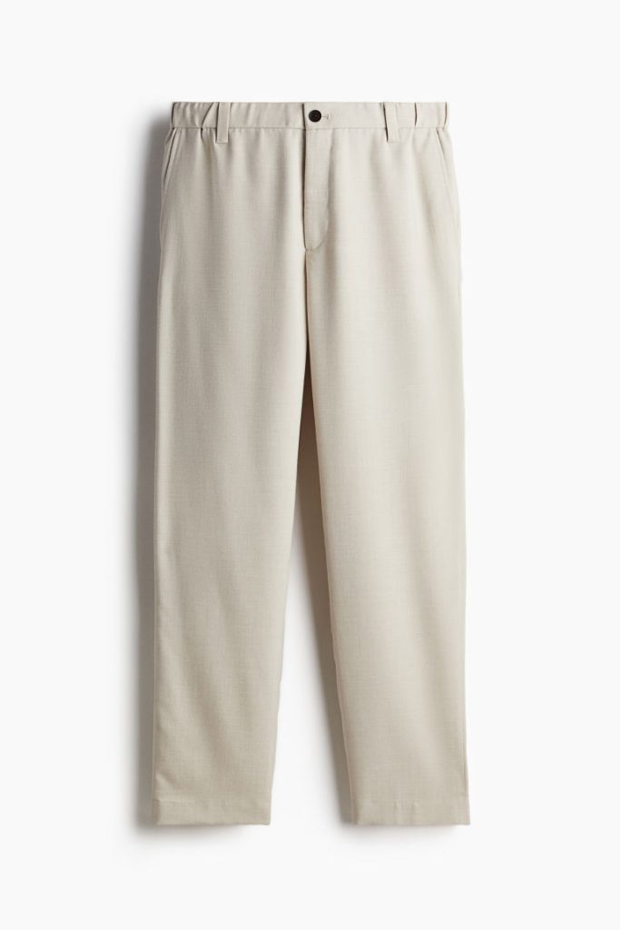 H & M - Twill broek - Regular Fit - Beige