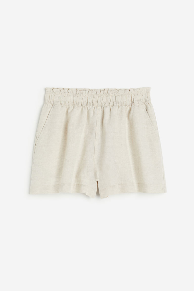 H & M - Linnen short - Beige