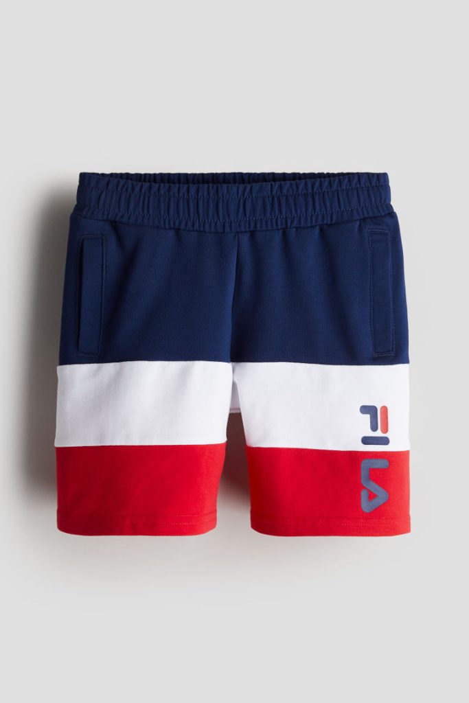 H & M - Lammershagen Blocked Shorts - Blauw