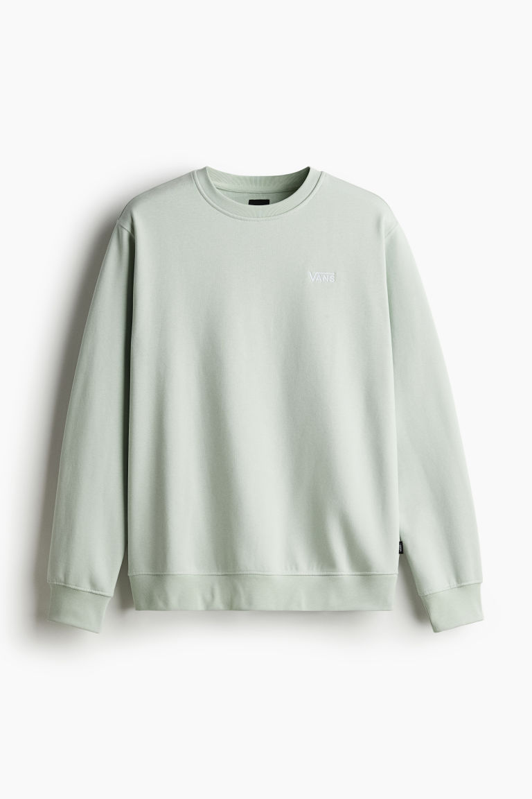 H & M - Core Basic Crew Fleece - Groen