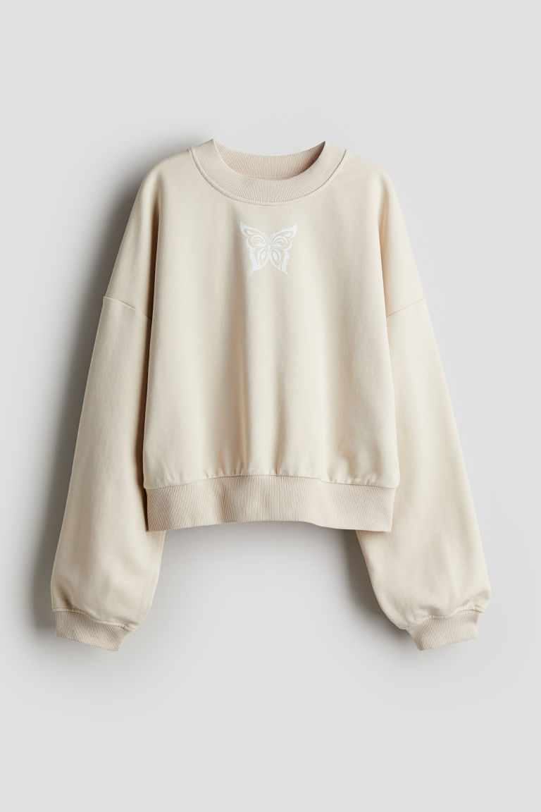 H & M - Sweater met volants - Geel