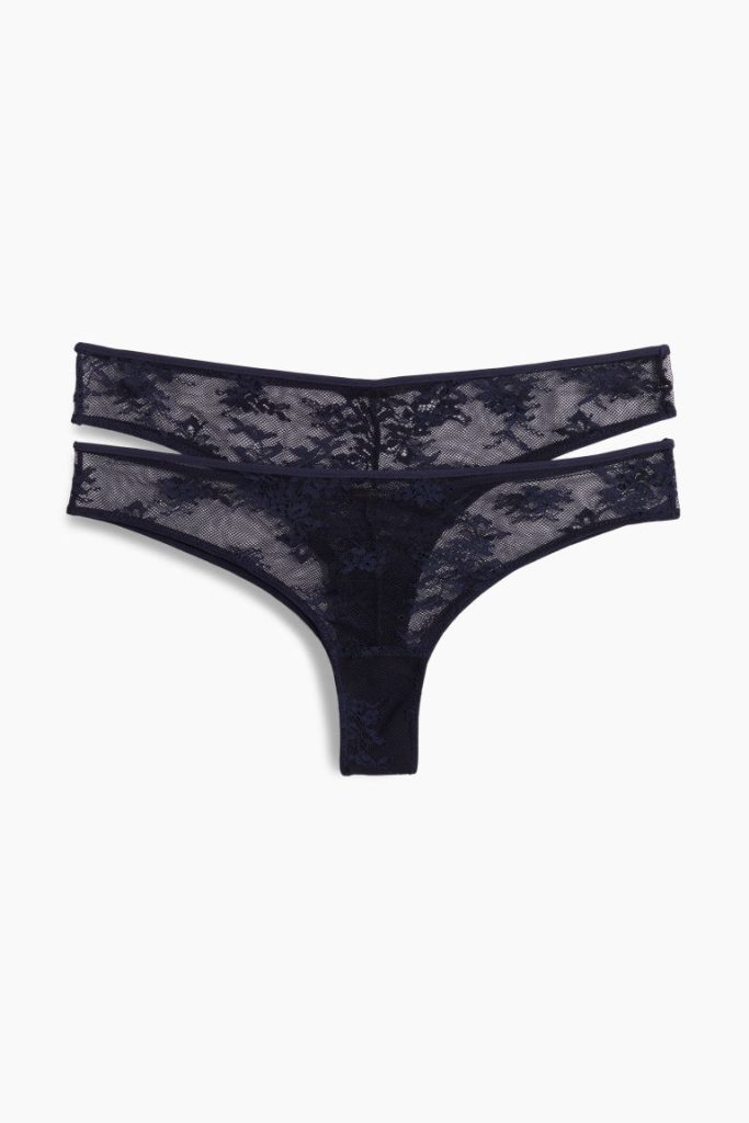 H & M - Set van 2 kanten slips - Brazilian - Blauw