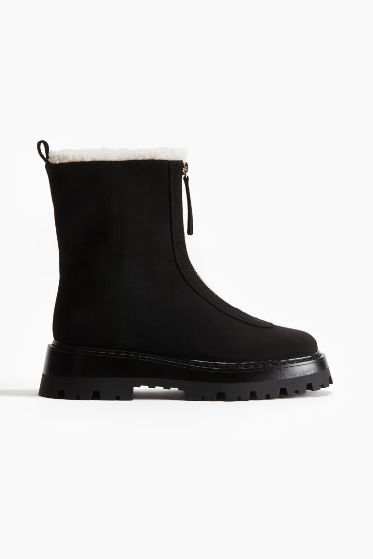 H & M - Warmgevoerde boots - Zwart