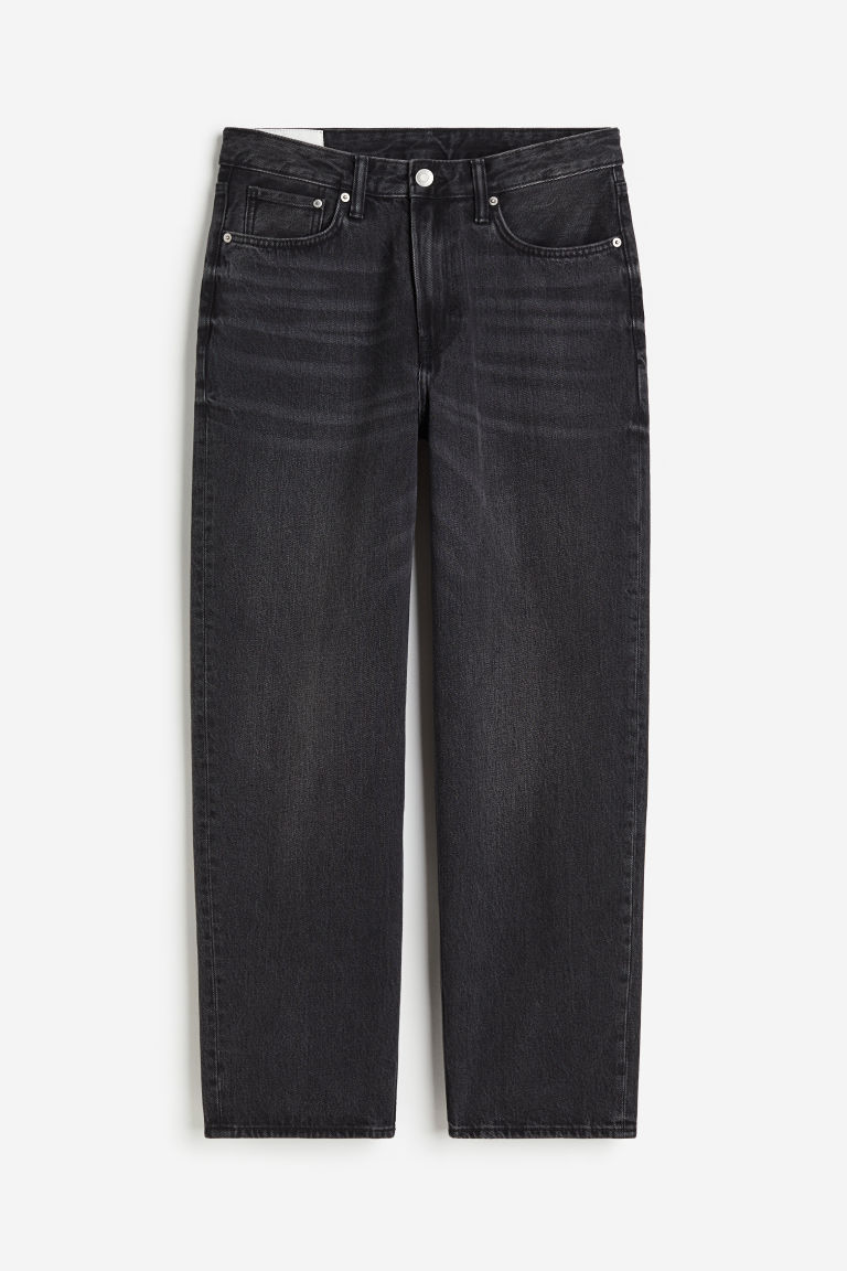 H & M - Loose Jeans - Zwart