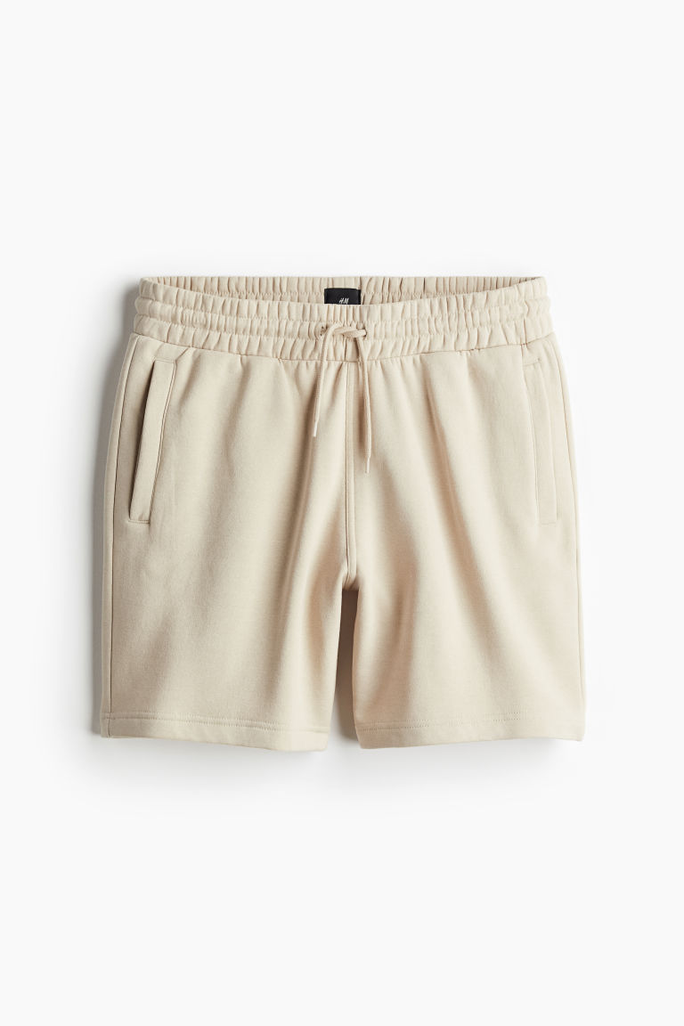 H & M - Sweatshort - Regular Fit - Beige