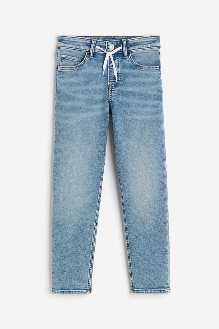 H & M - Super Soft denim joggers - Blauw