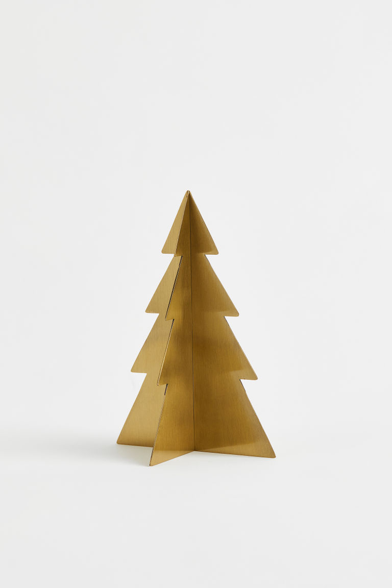 H & M - Tafeldecoratie - kerstboom - Goud